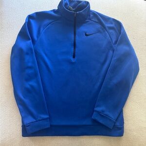 Nike Dri-Fit Fleece-Lined Blue Pullover